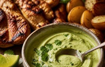 Aji verde: perui zöld szósz korianderrel és jalapeñóval Aji verde: perui zöld szósz korianderrel és jalapeñóval