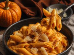 Sütőtökös penne parmezánnal: krémes őszi tészta Sütőtökös penne parmezánnal: krémes őszi tészta