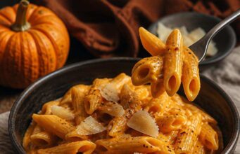 Sütőtökös penne parmezánnal: krémes őszi tészta Sütőtökös penne parmezánnal: krémes őszi tészta