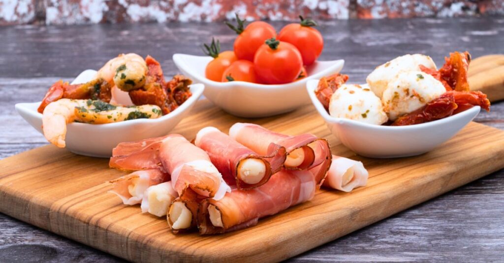 Gourmet tapas-est a kanapén 1 tapas hus kinalat