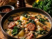 Zuppa Toscana: krémes olasz leves kolbásszal és kellel Zuppa Toscana: krémes olasz leves kolbásszal és kellel