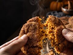 Sütőtökös snickerdoodle keksz puha középpel Sütőtökös snickerdoodle keksz puha középpel